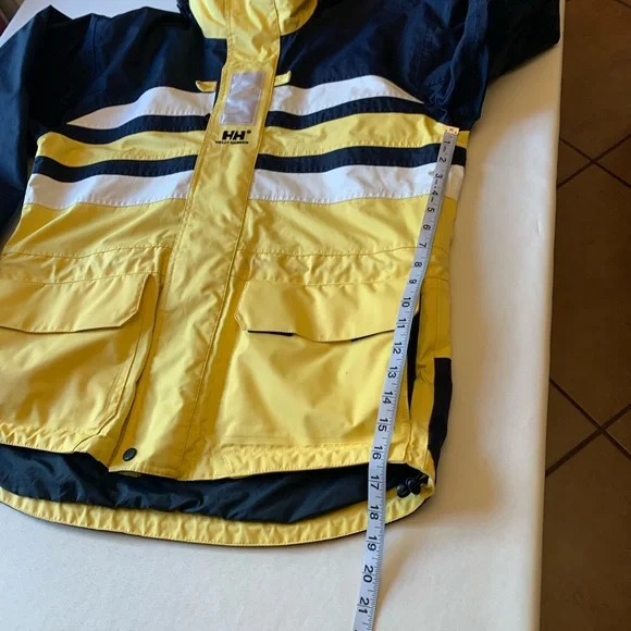 Vintage Helly Hansen nautical jacket navy white yellow size XS - Picture 7 of 16